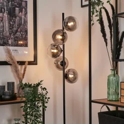 Lampadaire Remaisnil Clair, Fume, 5 Lumieres