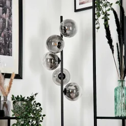 Lampadaire Remaisnil Clair, Fume, 5 Lumieres