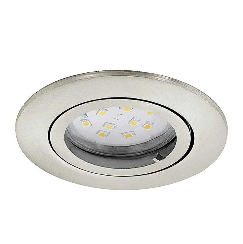 Lampe A Encastrer Eglo Tedo Nickel Mat, 1 Lumiere