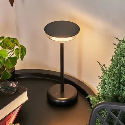 Lampe A Poser Baigorrita Led Noir, 1 Lumiere