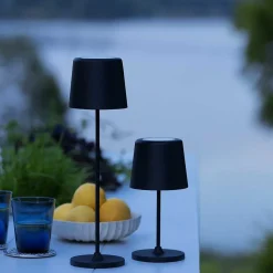 Lampe A Poser Brilliant Kaami Led Noir, 1 Lumiere