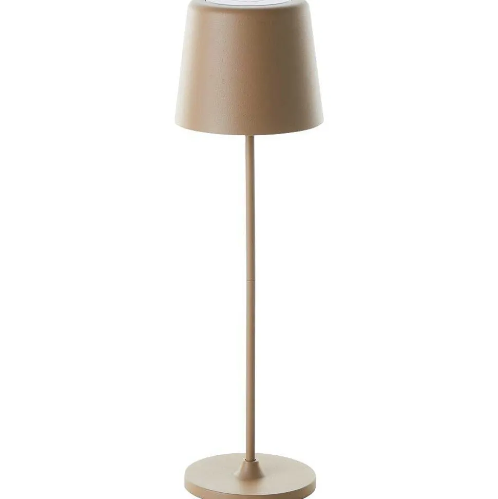 Lampe A Poser Brilliant Kaami Led Brun, 1 Lumiere
