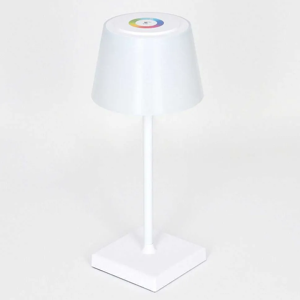 Lampe A Poser Burzaco Led Blanc, 1 Lumiere, Changeur De Couleurs