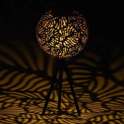 Lampe A Poser Eglo Z_Solar Led Or, Noir, 1 Lumiere