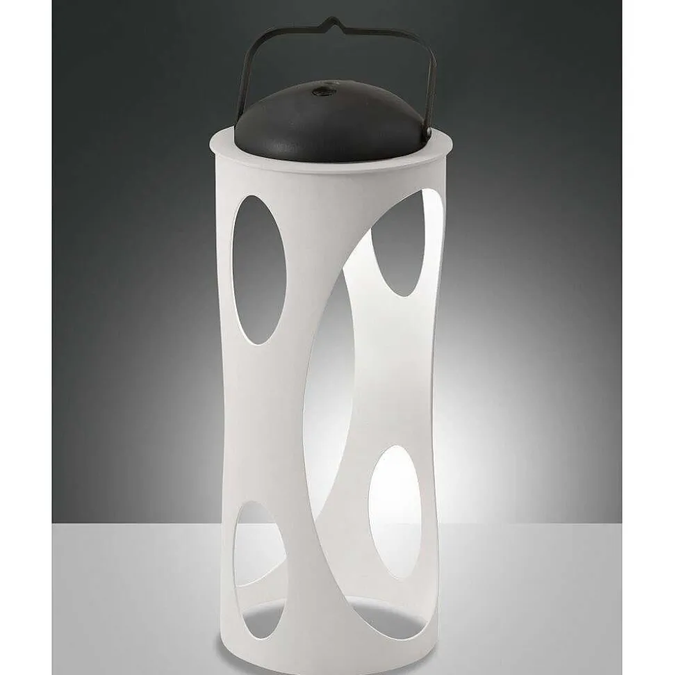 Lampe A Poser Fabas Luce Caddy Led Blanc, 1 Lumiere
