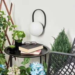 Lampe A Poser Fair Led Noir, 1 Lumiere, Changeur De Couleurs