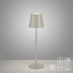 Lampe A Poser Leuchten Direkt Euria Led Gris, 1 Lumiere
