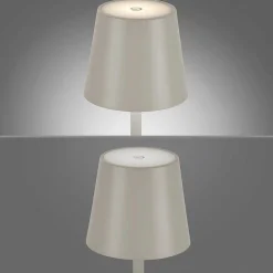 Lampe A Poser Leuchten Direkt Euria Led Gris, 1 Lumiere