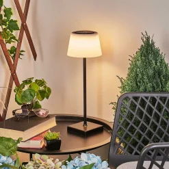 Lampe A Poser Longchamps Led Noir, 1 Lumiere