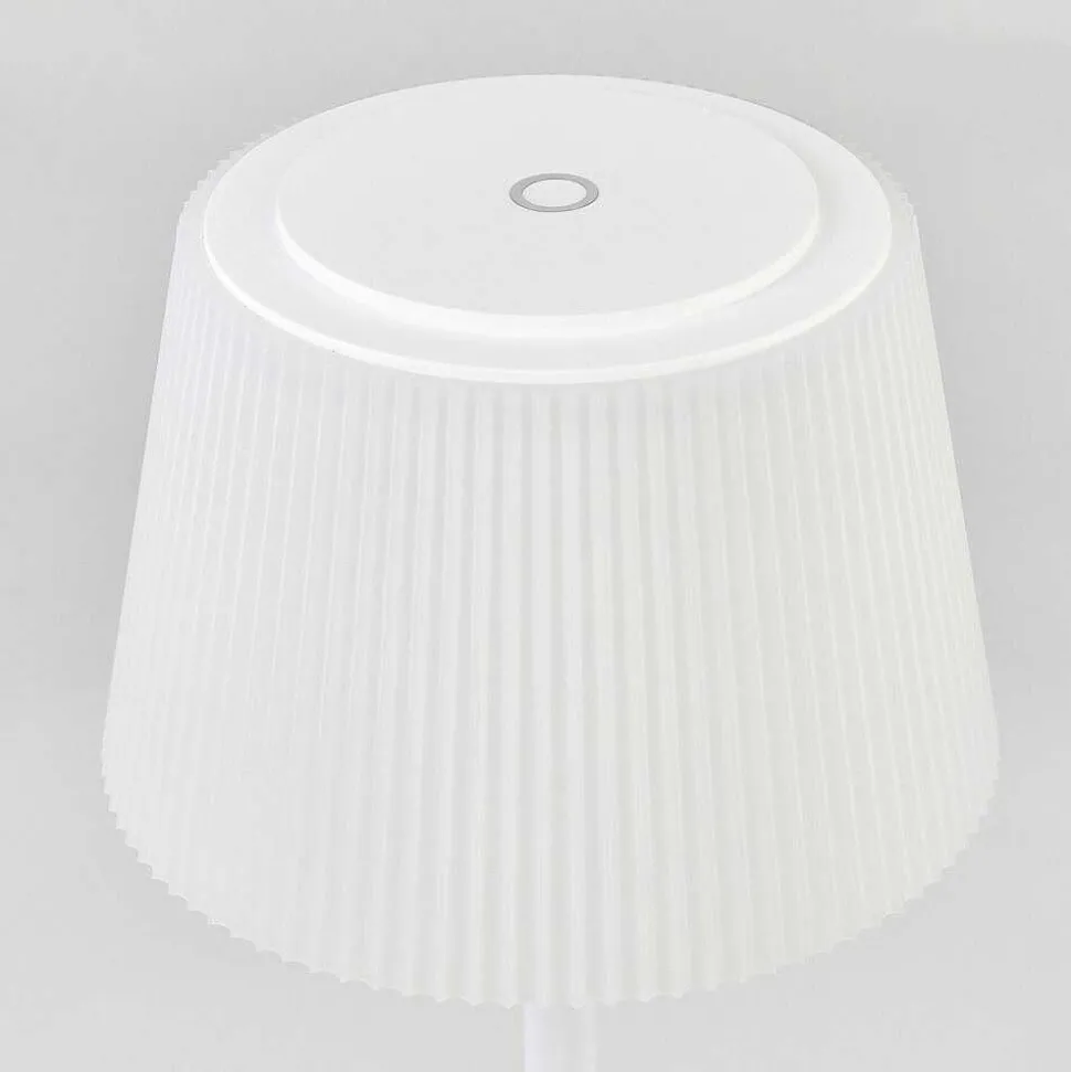 Lampe A Poser Longchamps Led Blanc, 1 Lumiere