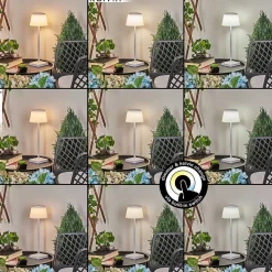 Lampe A Poser Longchamps Led Blanc, 1 Lumiere