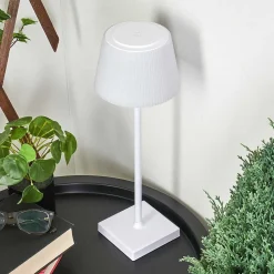 Lampe A Poser Longchamps Led Blanc, 1 Lumiere