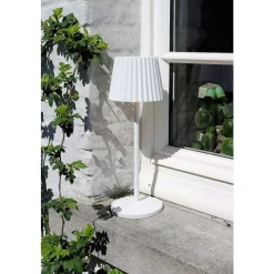 Lampe A Poser Lucide Justine Led Blanc, 1 Lumiere