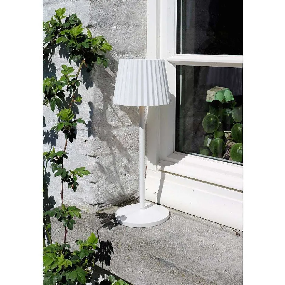 Lampe A Poser Lucide Justine Led Blanc, 1 Lumiere