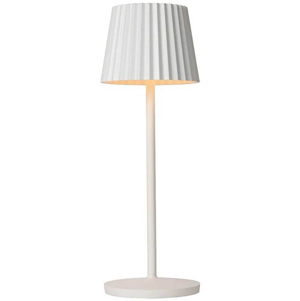 Lampe A Poser Lucide Justine Led Blanc, 1 Lumiere