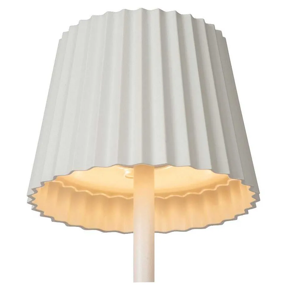 Lampe A Poser Lucide Justine Led Blanc, 1 Lumiere