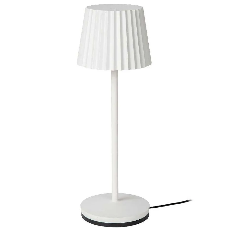 Lampe A Poser Lucide Justine Led Blanc, 1 Lumiere