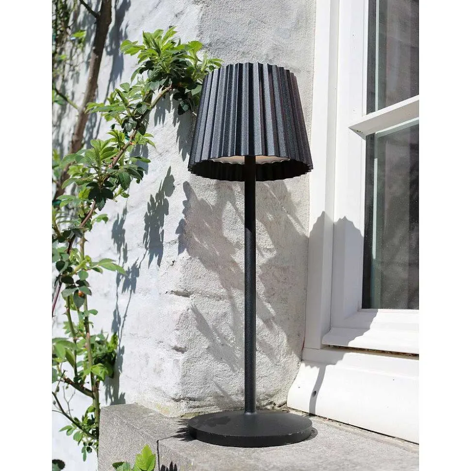 Lampe A Poser Lucide Justine Led Noir, 1 Lumiere