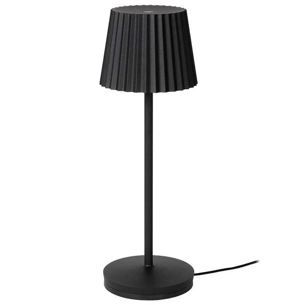 Lampe A Poser Lucide Justine Led Noir, 1 Lumiere
