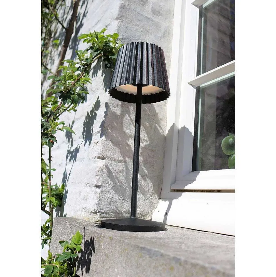 Lampe A Poser Lucide Justine Led Noir, 1 Lumiere