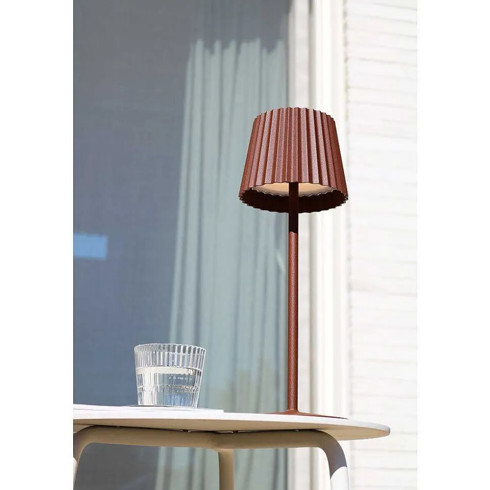 Lampe A Poser Lucide Justine Led Rouille, 1 Lumiere