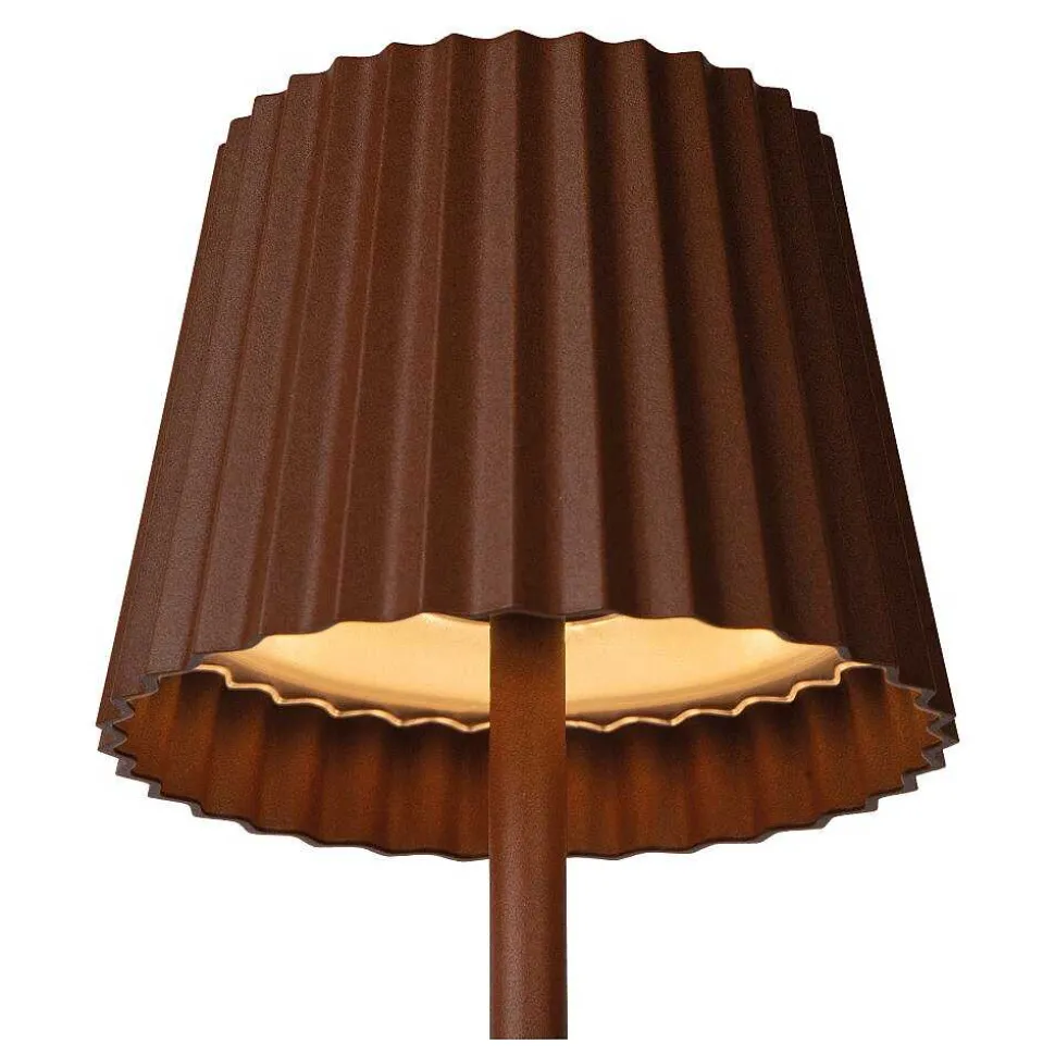 Lampe A Poser Lucide Justine Led Rouille, 1 Lumiere