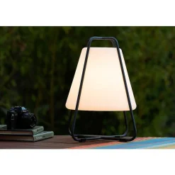 Lampe A Poser Lucide Pyramid Led Anthracite, 1 Lumiere