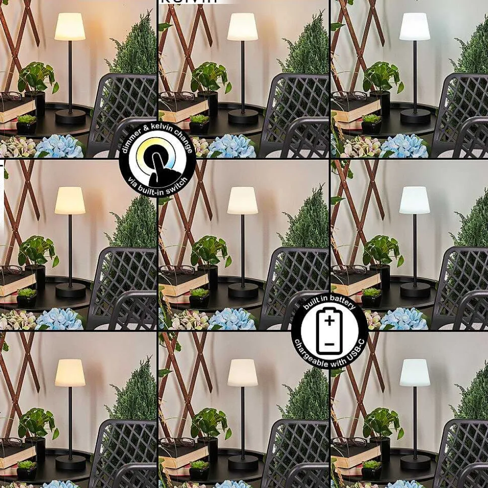 Lampe A Poser Maza Led Noir, 1 Lumiere