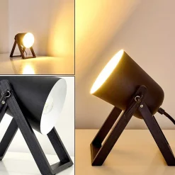 Lampe A Poser Novilly Noir, 1 Lumiere