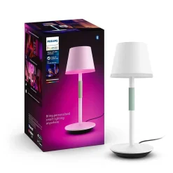 Lampe A Poser Philips Hue Go Led Vert, Blanc, 1 Lumiere, Changeur De Couleurs