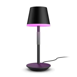 Lampe A Poser Philips Hue Go Led Gris, Noir, 1 Lumiere, Changeur De Couleurs