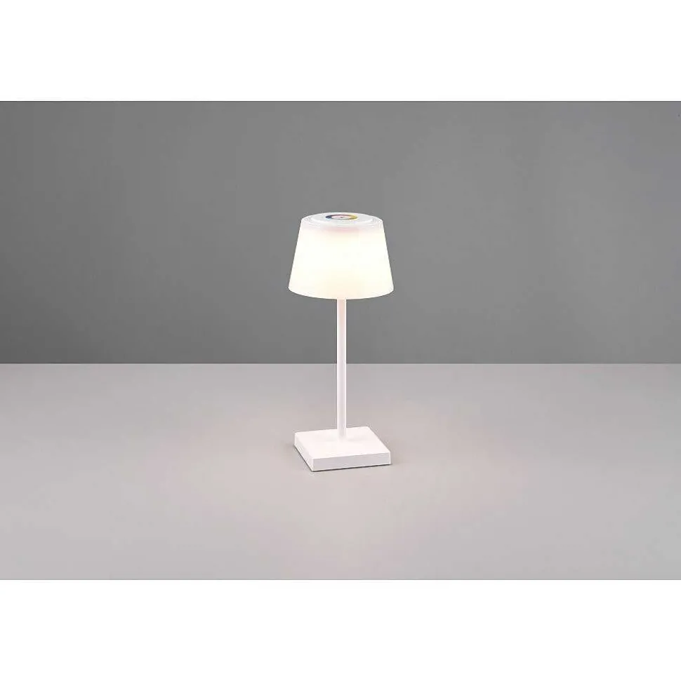 Lampe A Poser Reality Sanchez Led Blanc, 1 Lumiere, Changeur De Couleurs