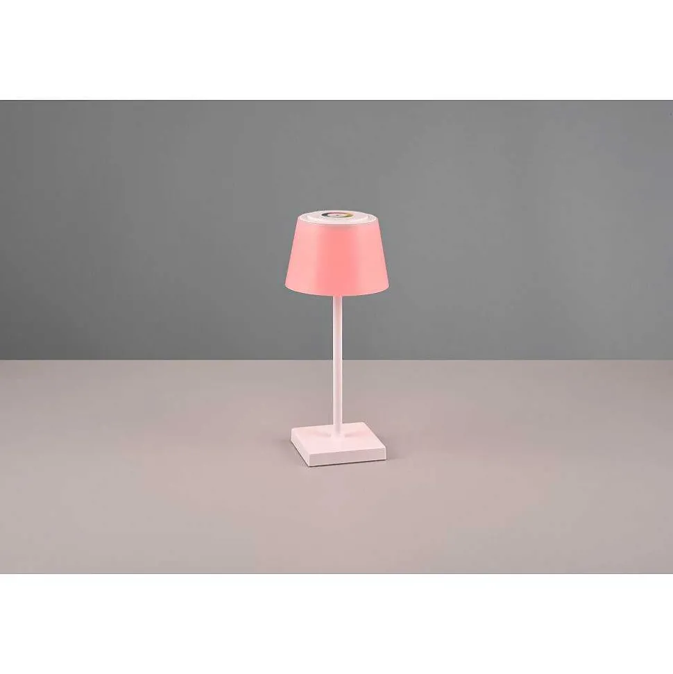 Lampe A Poser Reality Sanchez Led Blanc, 1 Lumiere, Changeur De Couleurs