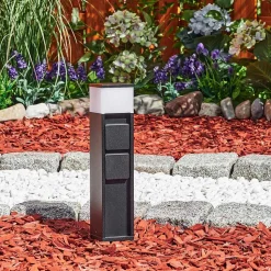 Lampe A Prise Electrique Papacal Led Noir, 1 Lumiere