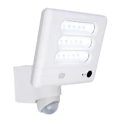 Lampe Avec Camera Lutec Esa Led Blanc, 1 Lumiere, Detecteur De Mouvement