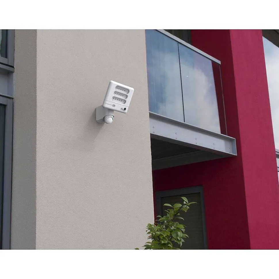 Lampe Avec Camera Lutec Esa Led Blanc, 1 Lumiere, Detecteur De Mouvement