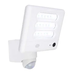 Lampe Avec Camera Lutec Esa Led Blanc, 1 Lumiere, Detecteur De Mouvement