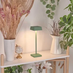 Lampe De Table Algeraz Led Vert, 1 Lumiere