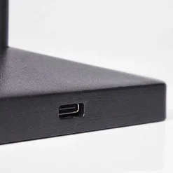 Lampe De Table Algeraz Led Noir, 1 Lumiere