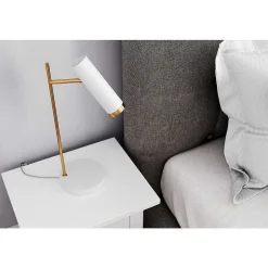 Lampe De Table By Rydens Pulse Or, Blanc, 1 Lumiere