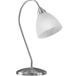 Lampe De Table Eglo Pasto Nickel Mat, 1 Lumiere