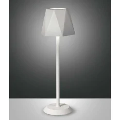 Lampe De Table Fabas-Luce Katy Led Blanc, 1 Lumiere