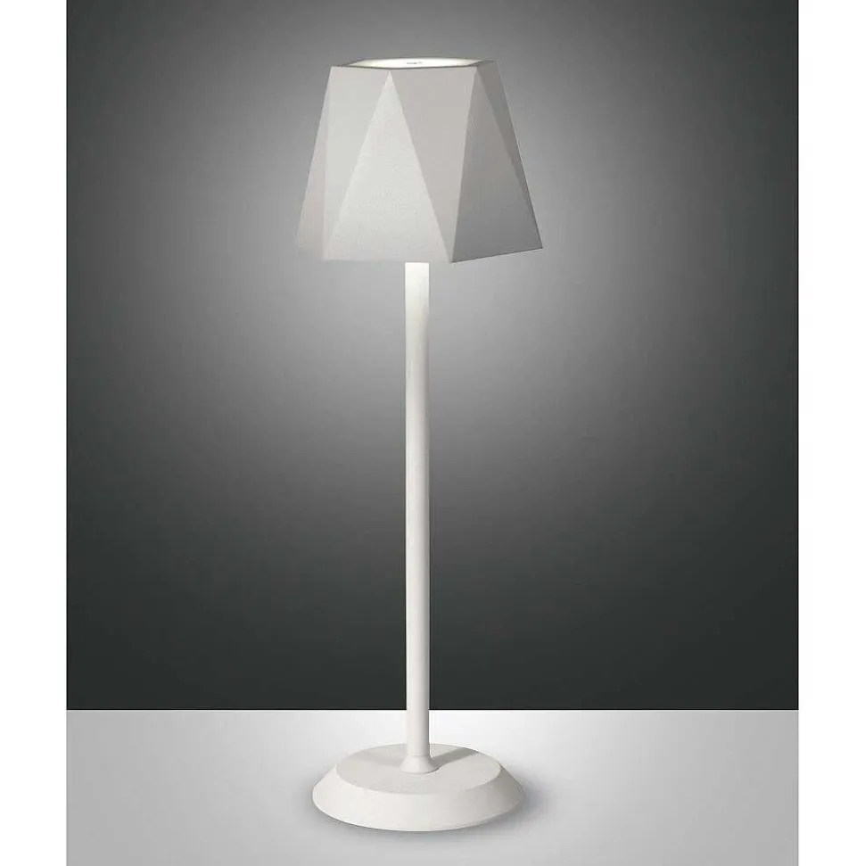 Lampe De Table Fabas-Luce Katy Led Blanc, 1 Lumiere
