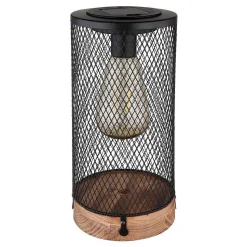 Lampe De Table Globo Solar Led Ecru, Noir, 1 Lumiere