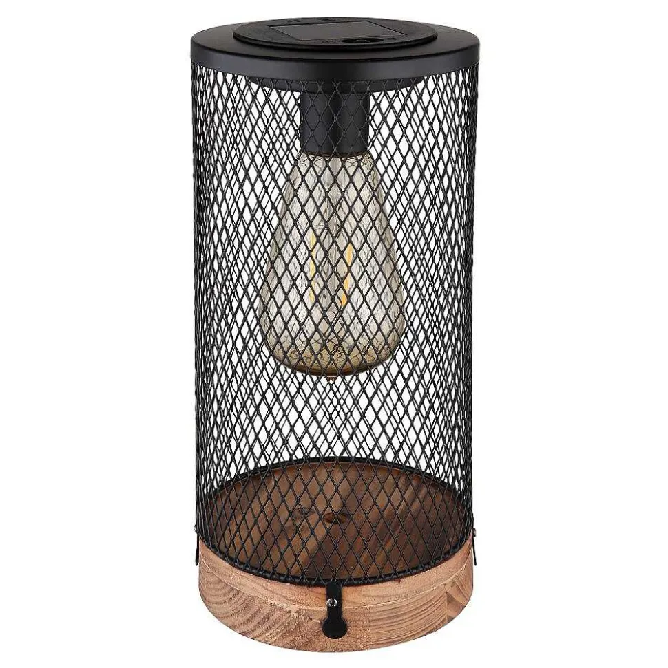 Lampe De Table Globo Solar Led Ecru, Noir, 1 Lumiere