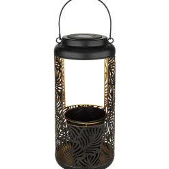 Lampe De Table Globo Solar Led Noir, 1 Lumiere