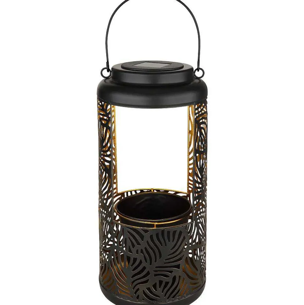 Lampe De Table Globo Solar Led Noir, 1 Lumiere