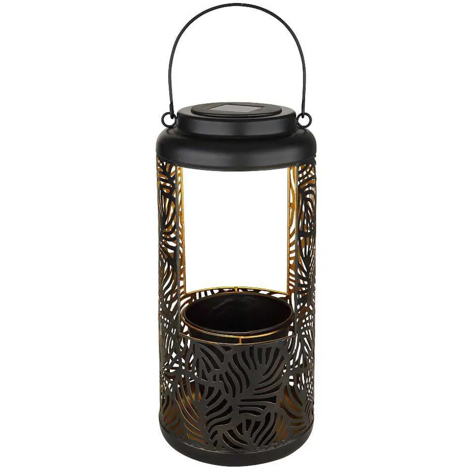 Lampe De Table Globo Solar Led Noir, 1 Lumiere