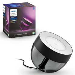 Lampe De Table, Kit D'Extension Philips Hue Ambiance White & Color Iris Led Noir, Transparent, 1 Lumiere, Changeur De Couleurs