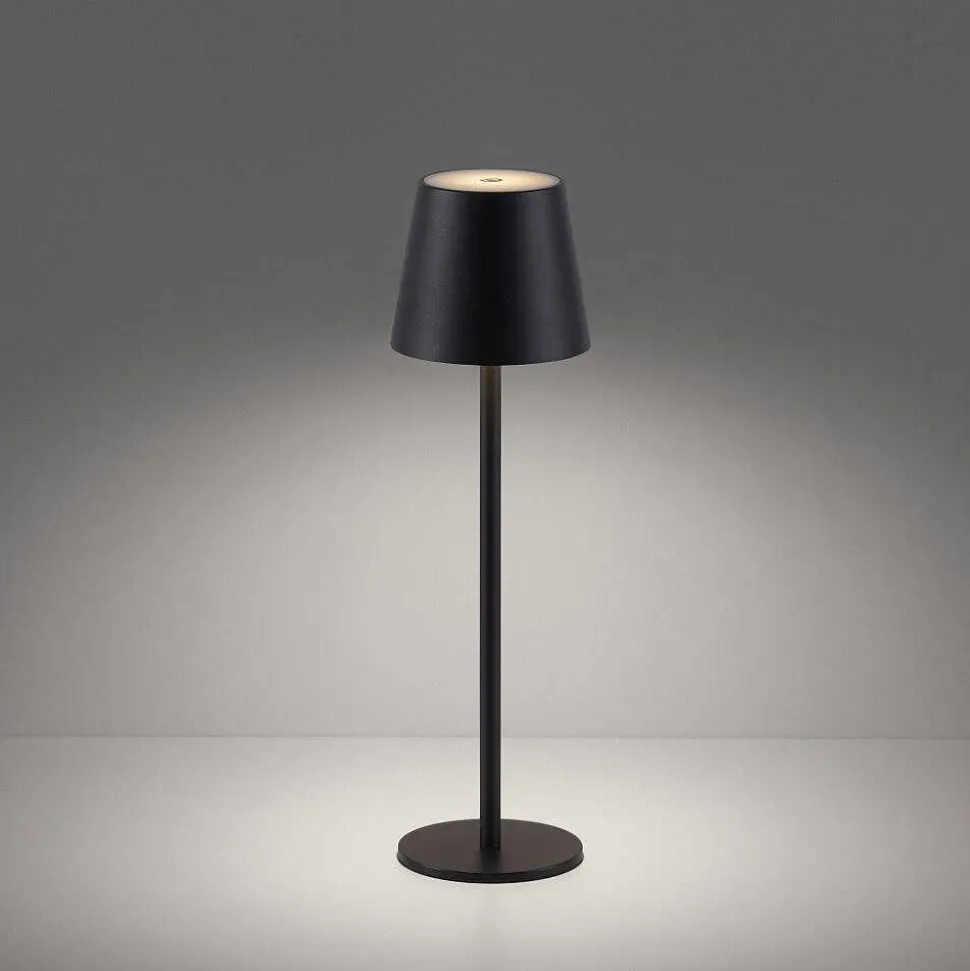 Lampe De Table Leuchten-Direkt Euria Led Noir, 1 Lumiere